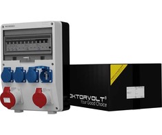 Doktorvolt Statybiniai skirstomieji įrenginiai TD-S/FI 32A 16A 4x230V kištukiniai lizdai Mennekes Doktorvolt 6916
