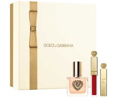 Dolce&amp;Gabbana Devotion rinkinys parfuminio vandens purškiklis 30 ml + tušas 4 ml + lūpų dažai 5 ml