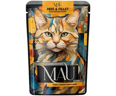 Dolina Noteci MAU Pate and Fillet kalakutiena with peanut butter – šlapias kačių maistas – 85g