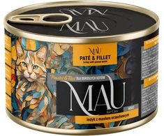 Dolina Noteci MAU Pate and Fillet kalakutiena with peanut butter – šlapias kačių maistas – 185g