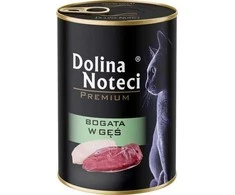 DOLINA NOTECI Premium klasės šlapias kačių ėdalas su žąsų prieskoniais, 400g