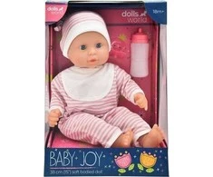 WORLD Lėlių pasaulis LĖLIŲ PASAULIS BABY JOY LĖLĖ 38 CM - DRYŽIAI DRABUŽIAI