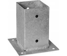 Grundline Domax Stulpo pagrindas, prisukamas prie betono, 91x150x2mm, cinkuotas