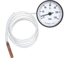 Domer Baltas kapiliarų termometras 63mm (5720)