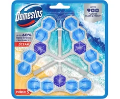 WC valiklis-gaiviklis DOMESTOS Power 5 Ocean, 3x55 g