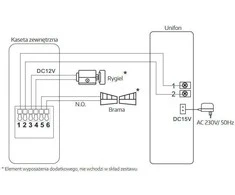 EUA Intercom EURA ADP-24A3 juodas 2-wire