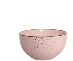 Domoletti 13.8CM 636ML BOWL WITH SPECKLE Rožinis