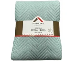 Domoletti BEDSPREAD MICRO 160X220 CM HERRING AQUA