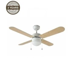 Pakabinamas šviestuvas Domoletti CEILING LAMP/FAN NAPO E14 Baltas/WOOD