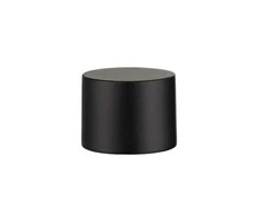 Karnizo antgalis DOMOLETTI WALEC BASIC, juodas, Ø19 mm