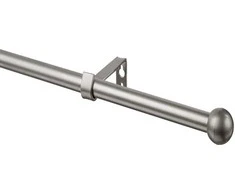 Domoletti CURTAIN ROD SET MAT CHROME 200MM D16
