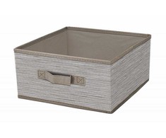 Domoletti BOXSTORAGE 30X30X15 CM Pilkas TEXTILE
