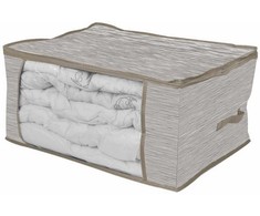 Domoletti BOXSTORAGE 60X45X30CM Pilkas TEXTILE
