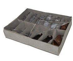 Domoletti BOXSHOE STORA 12GRID 74.5X60X15CM BEIGE