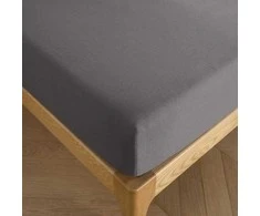 Domoletti FITTED SHEET SATEEN 140X200+25 Pilkas