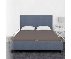 Domoletti FITTED SHEET SATEEN 140X200+25 TAUPE