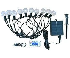Pakabinamas šviestuvas Domoletti GARLAND SOLAR 10LED 8M 1.12W RGB IP44