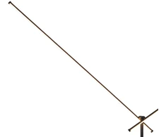 Domoletti Grindų LED šviestuvas TANGER 170CM juodas