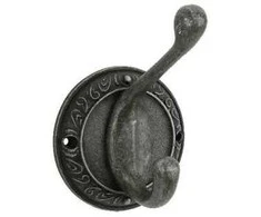 Domoletti HANGER 1 HOOK CH136AS AGED Sidabrinis