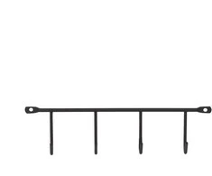 Domoletti HANGER 4 HOOKS 250X59X32 Juodas 0309190