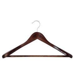 Domoletti WOODEN COAT HANGER LSD001 DARK WOOD