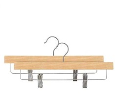 Domoletti WOODEN PANTS HANGER LST017 NATURAL 2PCS