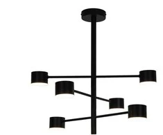 Pakabinamas šviestuvas Domoletti PAKABINAMAS LED ŠVIESTUVAS LUCA 6X4W JUODA