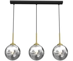 Lubinis šviestuvas Lampa wisząca Domoletti PENDANT LIGHT BURSA 3XE14 LINE BL/GOLD
