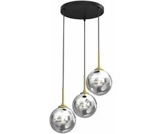 Lubinis šviestuvas Domoletti PENDANT LIGHT BURSA 3XE14 ROUND BL/GOLD