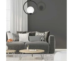 Lubinis šviestuvas Domoletti PENDANT LIGHT KONYA E14 Juodas/Baltas