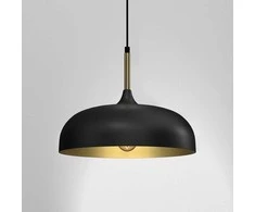 Lubinis šviestuvas Domoletti PENDANT LIGHT VOLOS E27 Juodas/GOLD