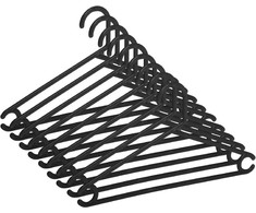 Okko Domoletti PLASTIC HANGER Juodas LSP037 10PCS