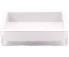 Domoletti POLYRESIN SOAP DISH. Baltas