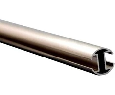 Domoletti Karnizo vamzdis ASPEN, metalinis, šv. mat. sidabro sp., 1,6 m, Ø 19 mm