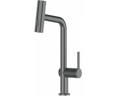 Domoletti PULL-DOWN KITCHEN FAUCET GUNMETAL Juodas