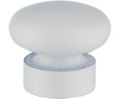 Karnizo antgalis DOMOLETTI FLAT BALL, baltas, Ø19 mm