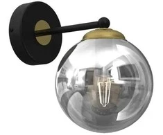 Sieninis šviestuvas Domoletti WALL LIGHT BURSA E14 Juodas/GOLD