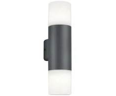 Lauko sieninis šviestuvas Domoletti Orte 14216-2, 40W, E27, IP44, juodas, 8,5 cm x 33 cm