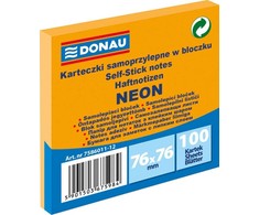 Donau Lipnūs lapeliai 76x76, neon oranžiniai