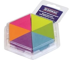 Donau Lipnus blokas, notbook- trikampis, 43x50mm, 6x150 kortos, neon (590149840239)