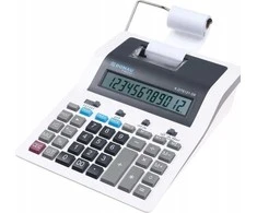 Donau Calculator DONAU TECH spausdinimo skaičiuoklė, 12 skaitmenų ekranas, pritem. 267x202x77mm, balta