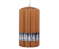 Donau Home Banguota gofruota kolonėlė, 70x130 mm, karamelės spalvos
