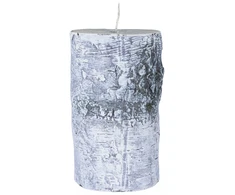DONAU HOME koloninė žvakė beržo spalvos, 70x120 mm, balta