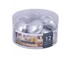 Donau Home Plaukiojanti žvakė DONAU HOME 48x28 mm 12 vnt. sidabrinė
