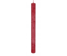 Donau Home Rustic Classic stalo žvakė, 22x250 mm, 4 vnt., raudona