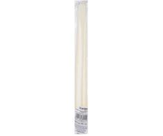 DONAU HOME standartinės spalvos žvakė su spygliu, 22x230 mm, 40 vnt., kreminės spalvos