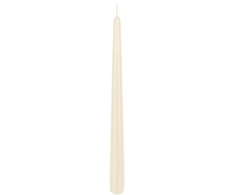 DONAU HOME standartinės spalvos žvakė su spygliu, 22x230 mm, 40 vnt., kreminės spalvos
