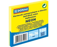 Donau Lipnūs lapeliai 76x76, neon geltoni