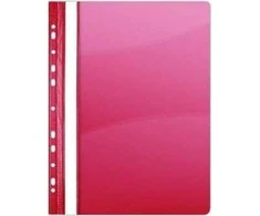 Donau DONAU A4 formato PVC segtuvas, 10 vnt., kietas, raudonas, su segtukais