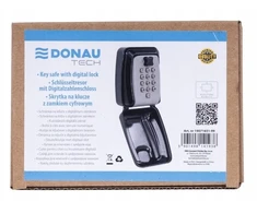 Donau Raktų dėžutė DONAU TECH, su skaitmenine spyna, 115x95x40 mm, juodai sidabrinė